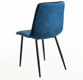 Pack 4 Cadeiras Lyke Veludo - Azul