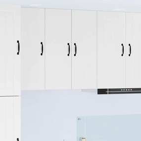 vidaXL Armário de Cozinha 2 pcs Branco Brilhante 30 x 31 x 80 cm