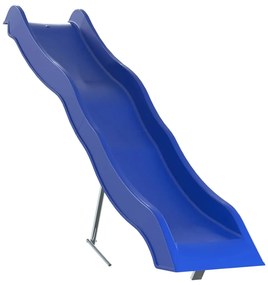 vidaXL Escorrega de brincar 210x40 cm polipropileno azul