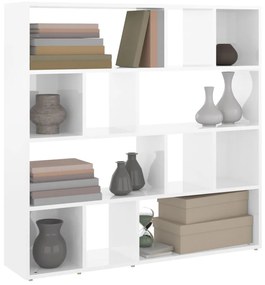 Estante/divisória 105x24x102 cm branco brilhante
