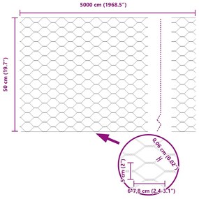 Postes de Cerca vidaXL 11 pcs U-Channel 60 cm Aço Galvanizado