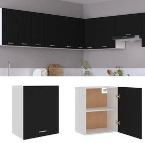 Armário de parede “Lyon” 50x31x60 cm derivados de madeira preto