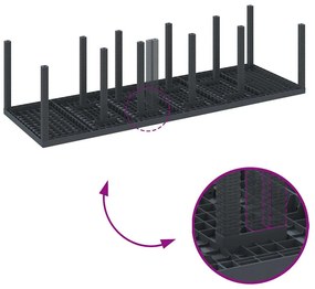 Conjunto de Jantar para Jardim com Almofadas 13 pcs Antracite