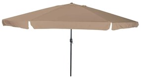 vidaXL Guarda-sol de Jardim Cinzento-acastanhado 395 x 395 x 245 cm