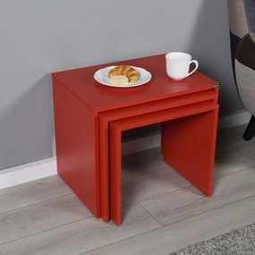 Mesas de Apoio Shp-103-Kk-1 – Vermelho – 55x47x40 cm | Tribo Home