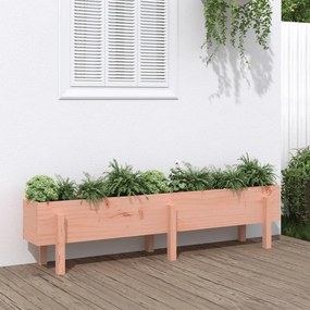 Canteiro elevado de jardim 160x30x38 cm madeira douglas maciça