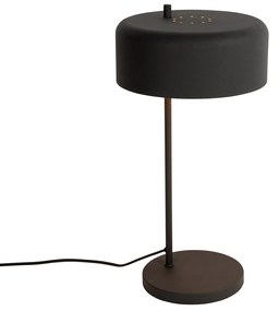 Candeeiro de mesa retro preto com interior dourado - Jinte Retro,Industrial