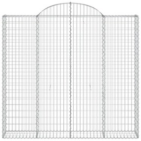 Cestos gabião arqueados 10 pcs 200x50x180/200 ferro galvanizado