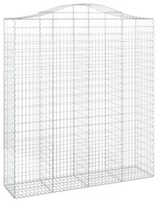 Cestos gabião arqueados 6pcs 200x50x220/240cm ferro galvanizado