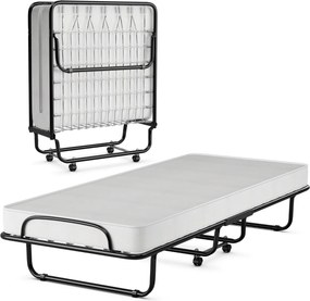 Cama Dobrável "SleepWell" com Colchão de Espuma de Memória e Estrutura