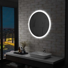 144725 vidaXL Espelho LED para casa de banho 80 cm