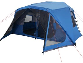 Tenda familiar 10 pessoas libertação rápida impermeável azul