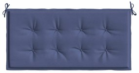 Almofadão p/ banco jardim 120x50x4cm tecido oxford azul-marinho