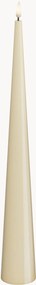 Vela LED artesanal com aspeto de chama real Cone Shaped, Alt 38 cm