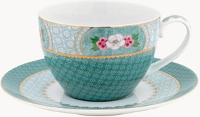 Chávena de café com pires em porcelana Blushing Birds