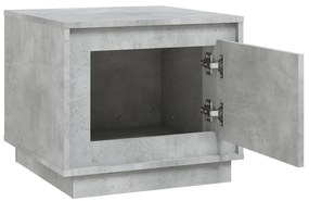 Mesa de centro 51x50x44 cm derivados de madeira cinza cimento