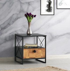 Mesa de Cabeceira Altunizade – Antracite – 45x50x41 cm