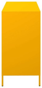 Aparador 101,5x39x73,5 cm aço laminado a frio amarelo mostarda
