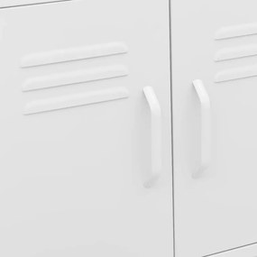Armário de arrumação aço 60x35x56 cm branco