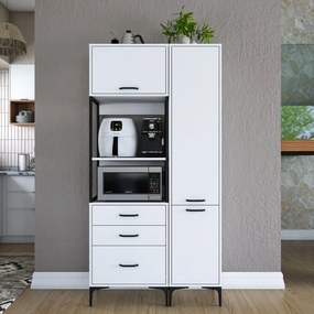 Armário Multiusos JE143 – Branco – 100x198,6x40 cm