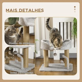 PawHut Arranhador para Gatos Pequenos Altura 42 cm Arranhador para Gat