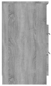 Mesa de cabeceira 2 pcs derivados de madeira cinzento sonoma