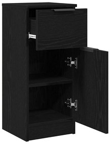 Aparador Carvalho Preto 30x30x70 cm MDF