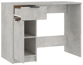 Secretária 100x50x75 cm derivados de madeira cinza cimento