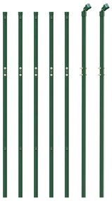 Cerca de malha de arame 1x10 m aço galvanizado verde