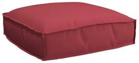 vidaXL Almofada de palete para assento Vinho Vermelho 50 x 50 x 12 cm