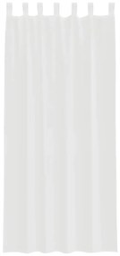 Cortinas de voile com laços 2 pcs branco 140x245 cm