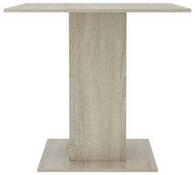 Mesa de jantar 80x80x75 cm contraplacado carvalho sonoma