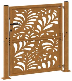Portão de jardim 105x105 cm projeto de onda de aço resistente