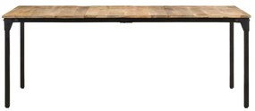 Mesa de jantar 200x100x76 cm madeira de mangueira áspera