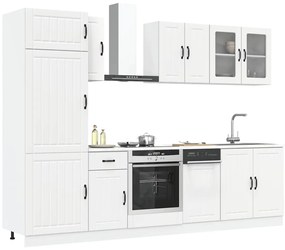 vidaXL 8 peças armário de cozinha conjunto Kalmar branco