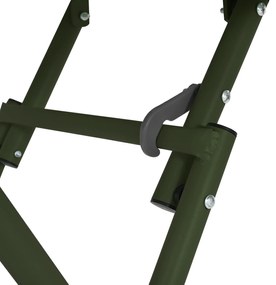 Mesa de Jardim Dobrável vidaXL Verde Escuro 55x55x73 cm Aço