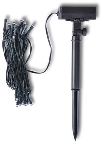 Bola topiária folhas artificiais 27 cm corda com LED solar 2 pcs