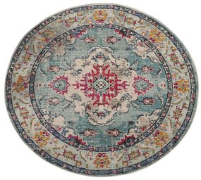 Tapete Woopamuk495 – Turquesa – 120x120 cm | Tribo Home