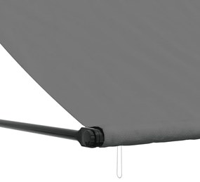 Toldo retrátil 250x150 cm tecido e aço antracite