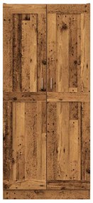 Armário alto 82,5x30,5x185cm derivados de madeira madeira velha