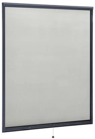 148746 vidaXL Tela anti-insetos de descer para janelas 150x170 cm antracite