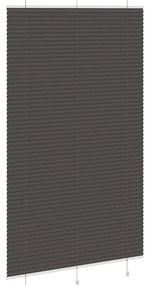 Preto Plissada Cega 115x200 cm Largura Tecido 114,4cm Poliéster