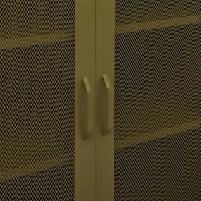 Armário de arrumação aço 80x35x101,5 cm verde-azeitona