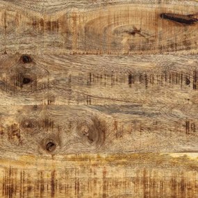 Mesa de centro 90x50x36 cm madeira de mangueira áspera maciça