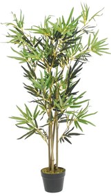 Árvore de bambu artificial 552 folhas 120 cm verde