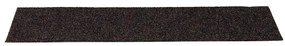 Tapetes de escada adesivos 30 pcs 76x20 cm retangular castanho