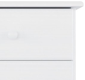 Mesa de cabeceira ALTA 41x35x41 cm pinho maciço branco