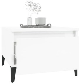 Mesa de apoio 50x46x35 cm derivados de madeira branco brilhante
