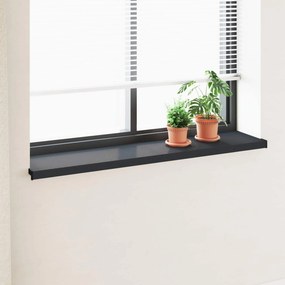 vidaXL Soleira de Janela Antracite com Veio de Madeira PVC