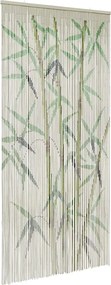 vidaXL Cortina de Porta contra Insetos Estampa de Bambu 90x220cm Bambu